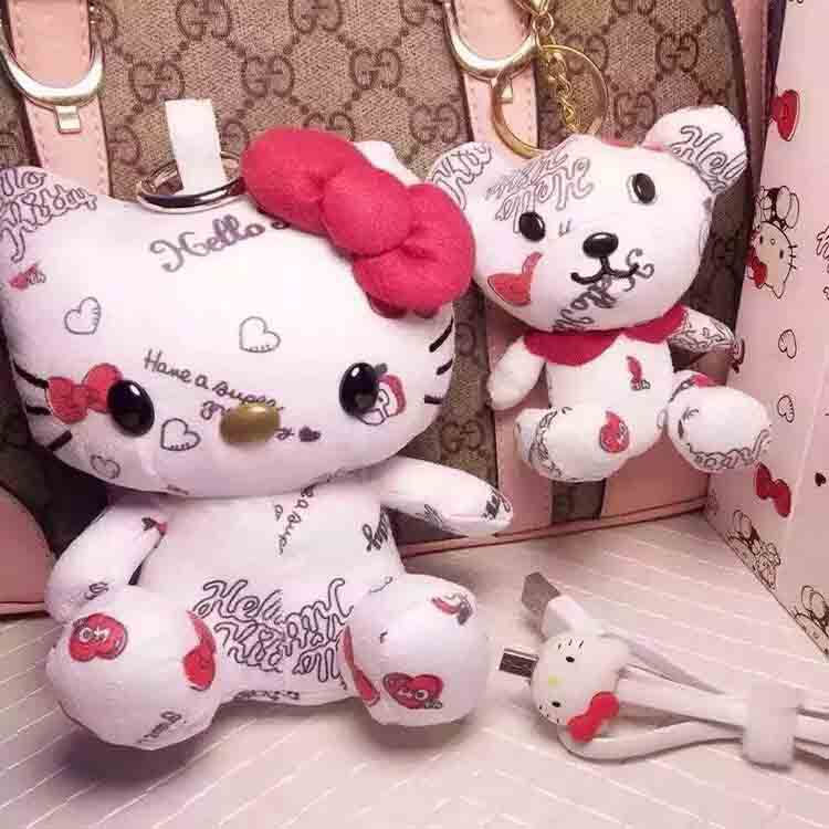 新款 hello kitty公仔毛絨充電寶 可愛kt貓咪移動電源 送小公仔工廠,批發,進口,代購