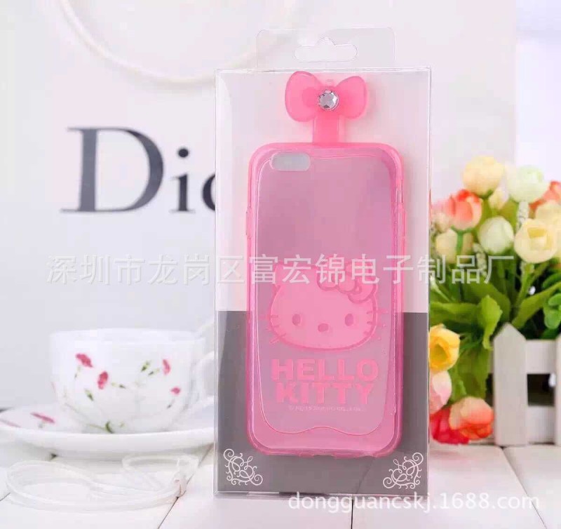 hello kitty透明蝴蝶結手機殼工廠,批發,進口,代購