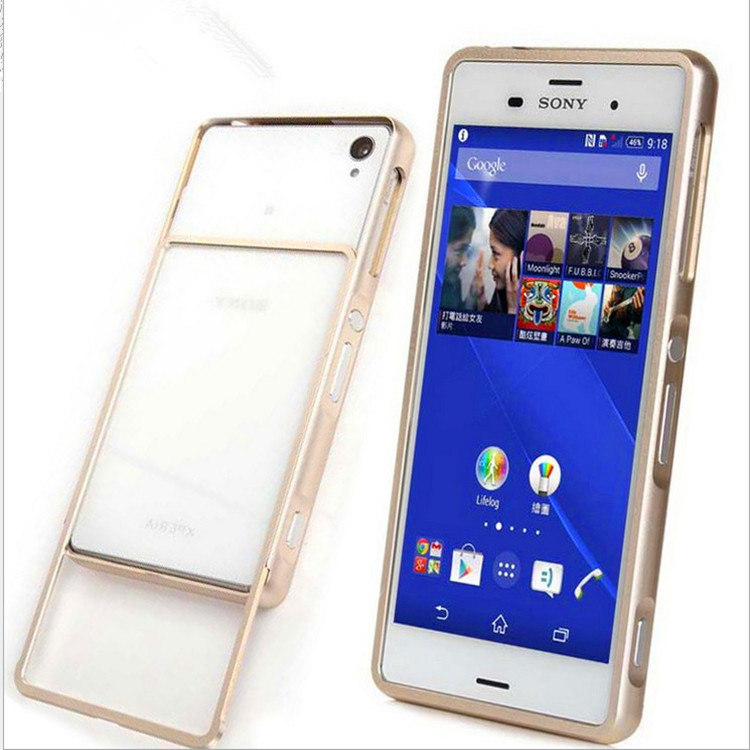 新款SONY Z5手機殼 索尼Xperia Z5金屬推拉邊框手機配件保護套工廠,批發,進口,代購