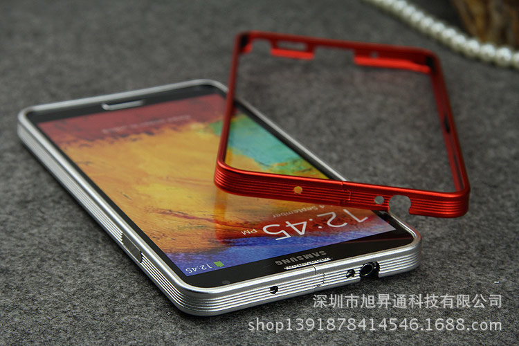 新款三星note3金屬邊框手機殼保護套0.7MM超薄韓國邊框配件批發工廠,批發,進口,代購