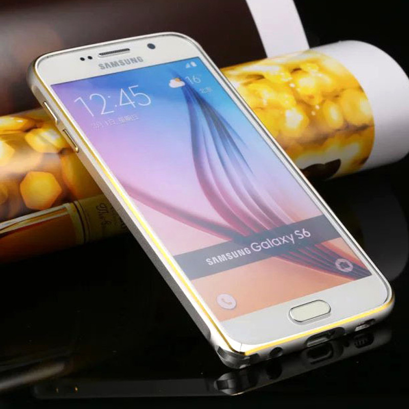 新款三星S6EDGE 海馬扣撞色金屬邊框 保護框 手機配件批發工廠,批發,進口,代購