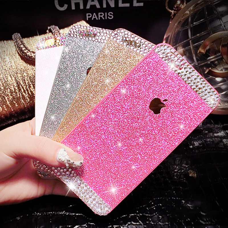 女生款閃粉水鉆iPhone6手機殼 蘋果6plus保護套 4s/5s鉆殼配件工廠,批發,進口,代購