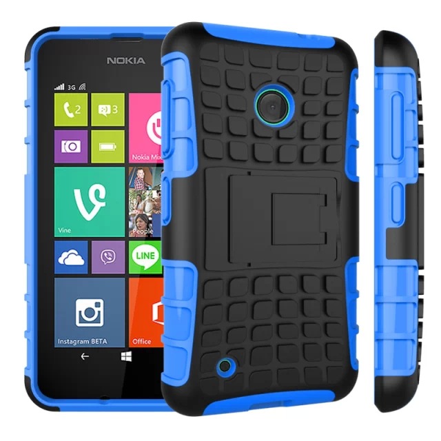 諾基亞Nokia 540輪胎紋手機殼 Lumia 535二合一保護套 TPU+PC配件工廠,批發,進口,代購