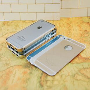 批發新品iphone6plus弧形金屬邊框加後蓋蘋果6手機配件保護套外殼工廠,批發,進口,代購