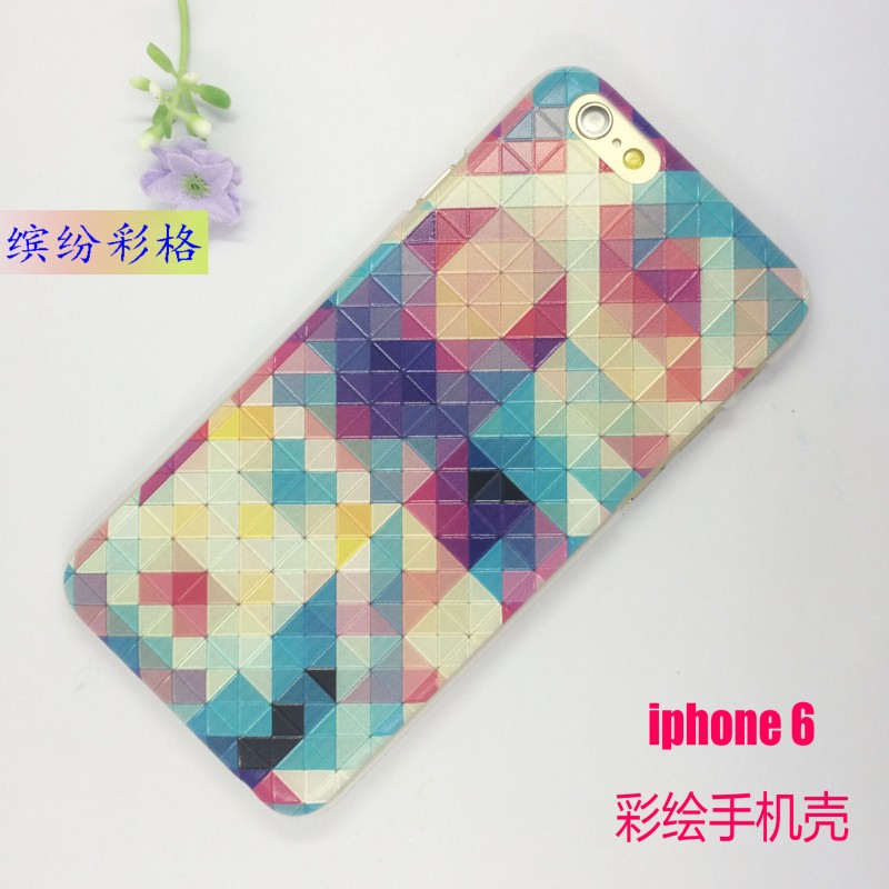 新款iphone6plus浮雕彩繪手機殼pg5.5外殼蘋果puls邊框保護套潮女工廠,批發,進口,代購
