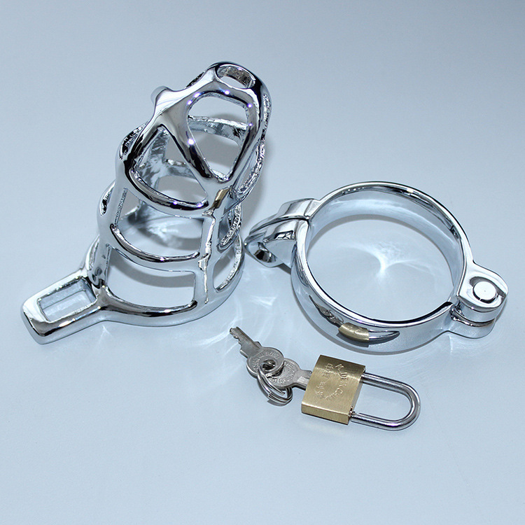 成人用品激情調情玩具情趣用品jj不銹鋼貞操陽具（配鎖大卡環）工廠,批發,進口,代購