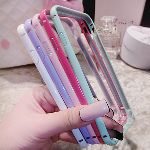 海馬扣iphone6 plus 馬卡龍 邊框 手機殼 6S工廠,批發,進口,代購