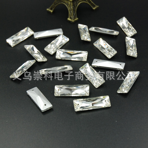 白 長條雙孔尖底 異形鉆 手縫鉆 手機飾品配件  diy材料 批發工廠,批發,進口,代購