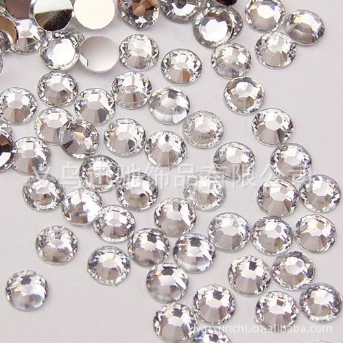 6mm 白色14切麵樹脂鉆 銀白色 DIY手機美容配件 美甲鉆2萬顆工廠,批發,進口,代購