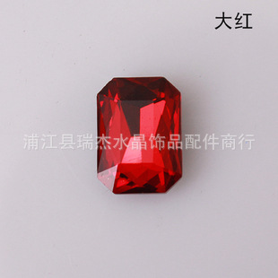 diy配件18*27大紅長方八角異形鉆美甲鉆手機殼美容貼鉆廠傢直銷批發・進口・工廠・代買・代購