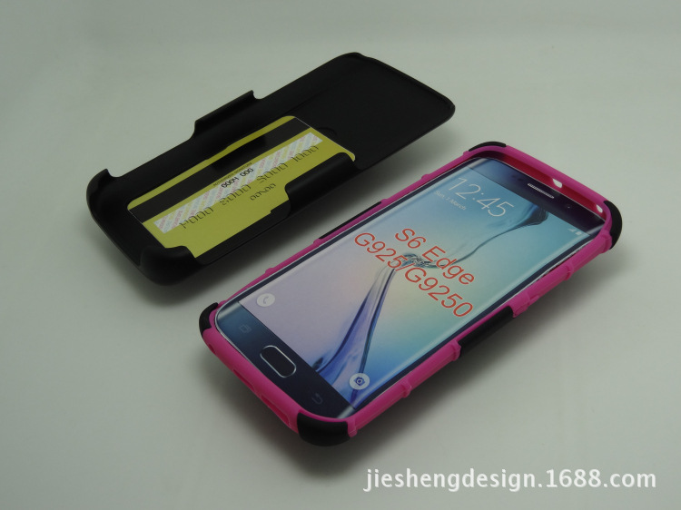 三星配件 S6edge G925/9250 插卡支架三合一滑套機器人手機保護套批發・進口・工廠・代買・代購