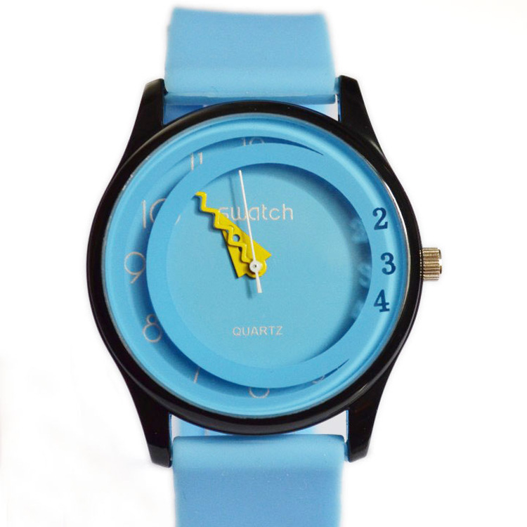 現貨批發定製 圓形創意女士新款手錶 時尚矽膠手錶女款軟帶手錶工廠,批發,進口,代購