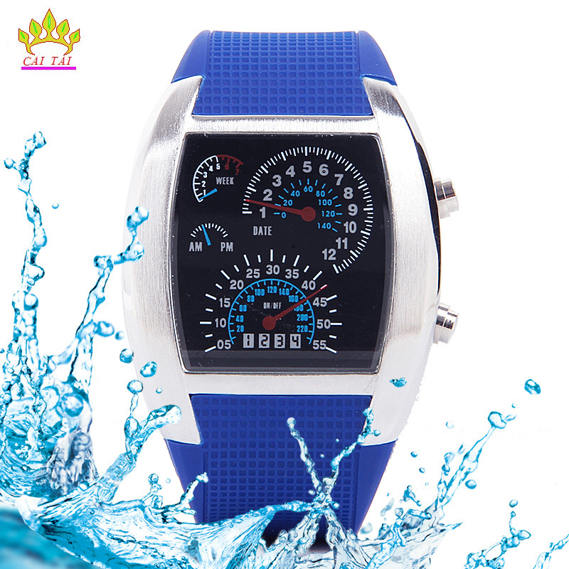 批發LED電子手錶 機表盤手錶 男式航空手錶個性韓版學生手錶特價工廠,批發,進口,代購
