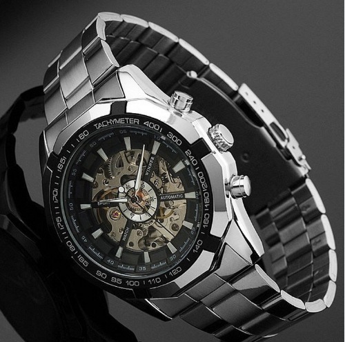 特價手錶爆款winner340全自動機械表時尚大表盤男表商務男士手錶工廠,批發,進口,代購