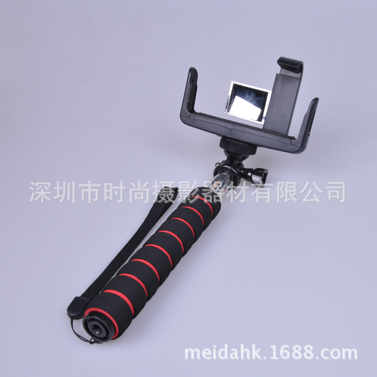 Z07-1升級款海綿膠套gopro自拍桿手機夾帶鏡子自拍桿配件工廠,批發,進口,代購