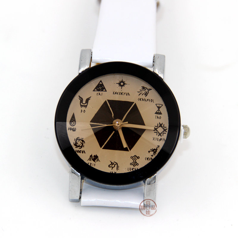 人氣明星 EXO十二星座手錶 多色可選 精品盒裝 兩色可選工廠,批發,進口,代購