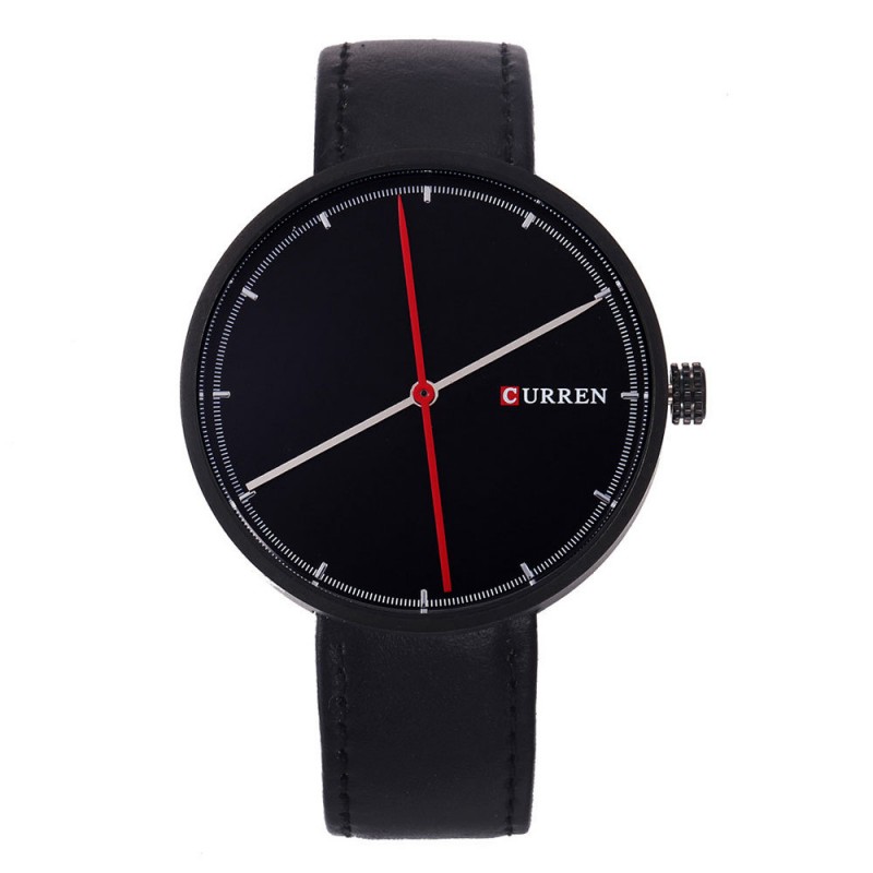 爆款CURREN/卡瑞恩 8223 紅點手錶創意時尚雙時區男士手錶商務表工廠,批發,進口,代購