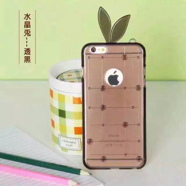 新款iphone5 透明水晶兔子手機殼 蘋果5 水滴兔仔線條手機保護套工廠,批發,進口,代購