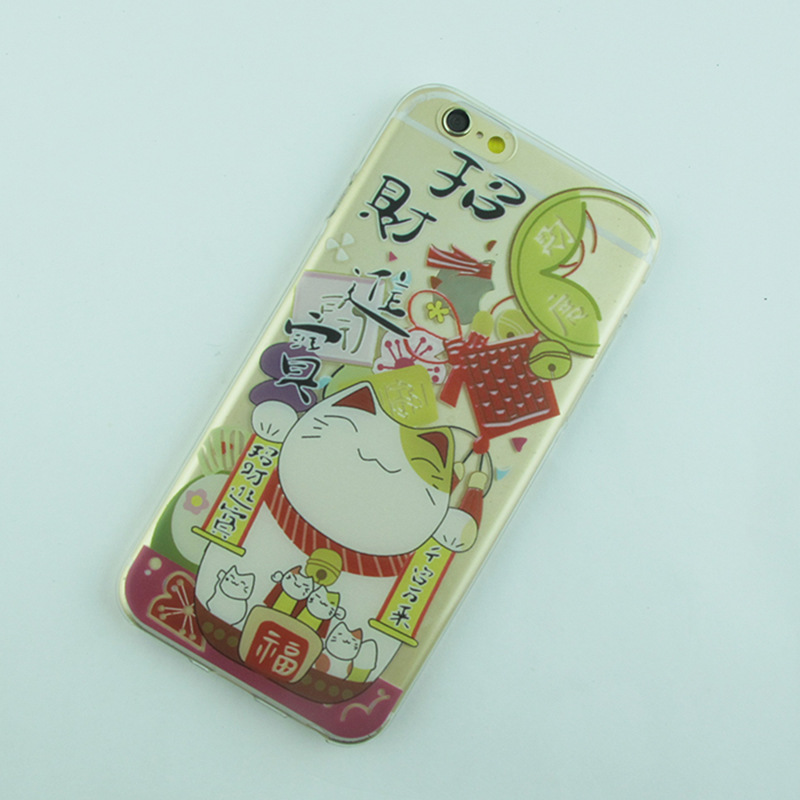 日本招財貓iPhone6 plus 4S 5S手機殼日本祝願貓招財進寶工廠,批發,進口,代購