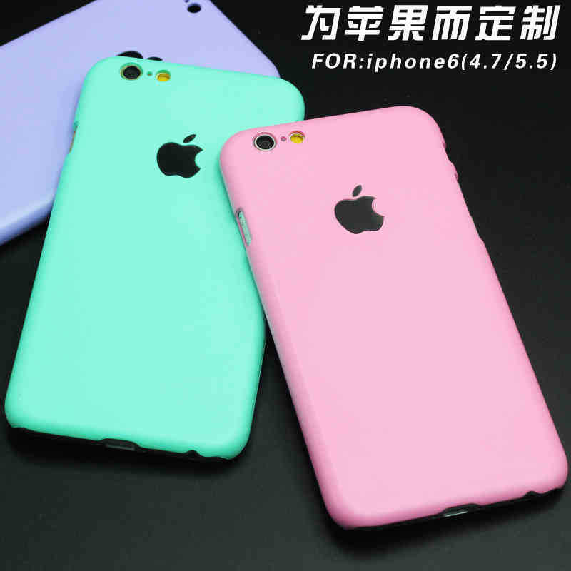 韓國馬卡龍iphone6手機殼蘋果6plus糖果色手機保護套5S小清新硬殼批發・進口・工廠・代買・代購