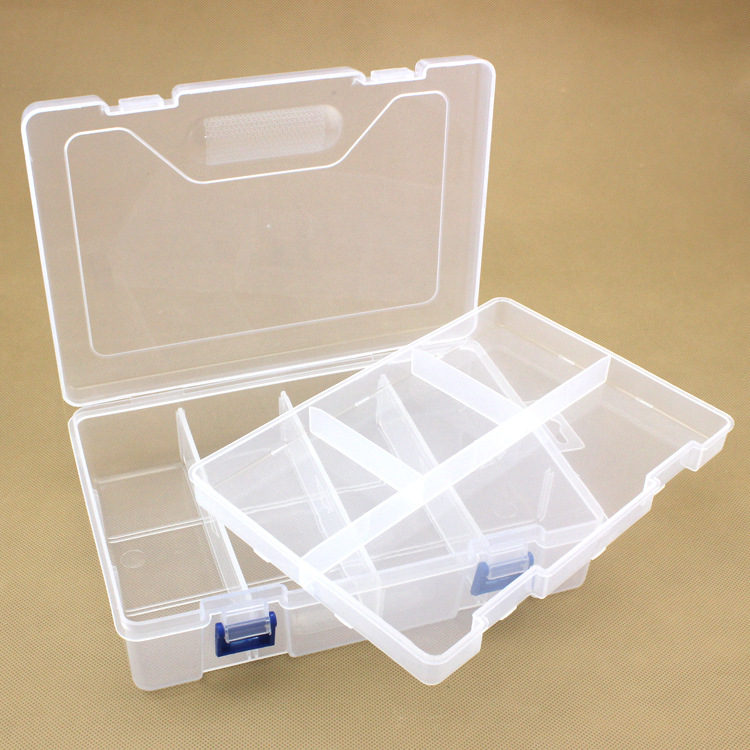 雙層8格 透明塑料收納盒整理盒 儲物盒首飾盒 包裝盒批發・進口・工廠・代買・代購
