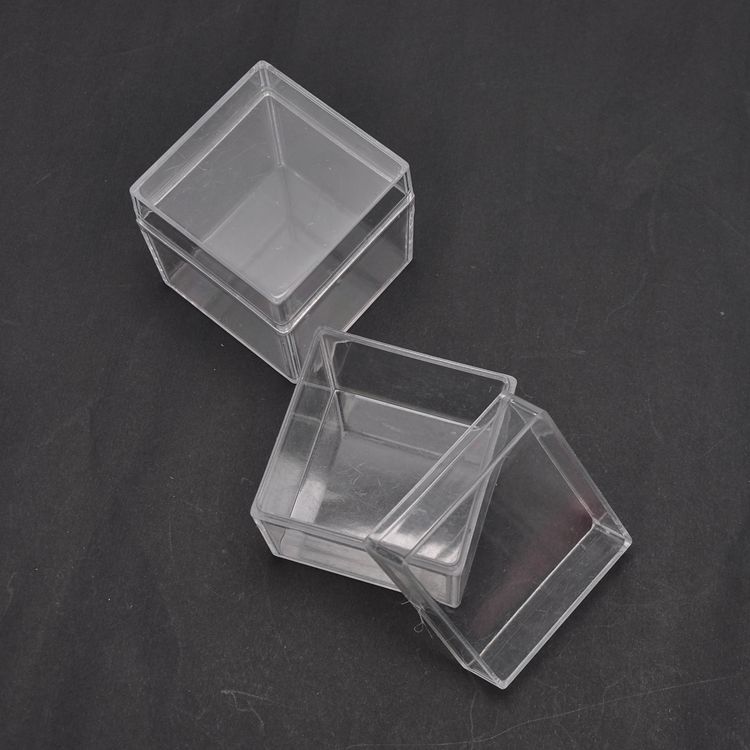 正方形小塑料透明盒子上下合蓋包裝盒 外貿首飾盒糖果盒子工廠,批發,進口,代購