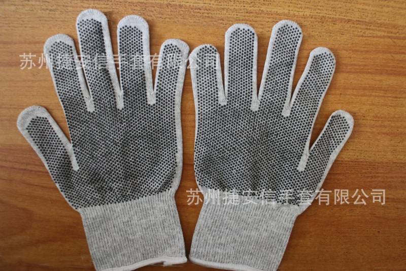 碳纖維防靜電點膠手套 手掌點塑膠防靜電手套 防滑防靜電手套工廠,批發,進口,代購