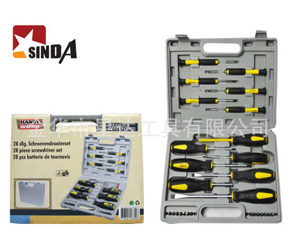批發供應 28件套螺絲批組套工具 可互換式螺絲批組套工廠,批發,進口,代購