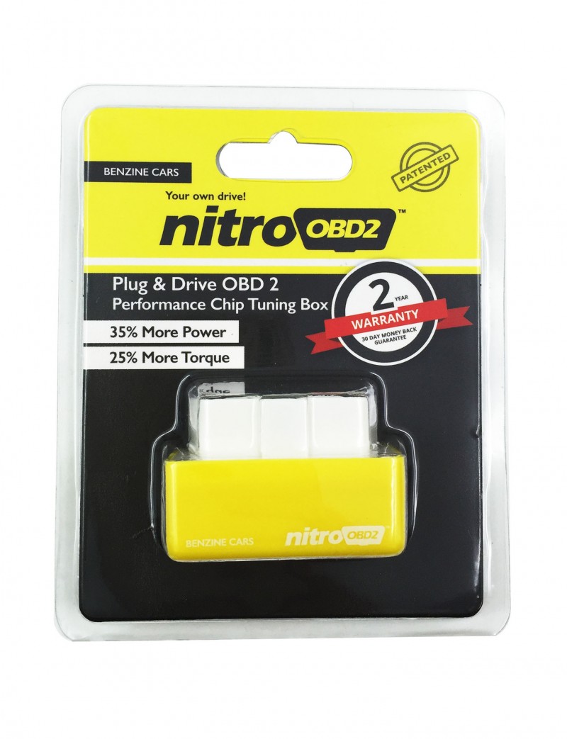 Plug and Drive NitroOBD2 Performance Chip Tuning Box汽油黃色工廠,批發,進口,代購