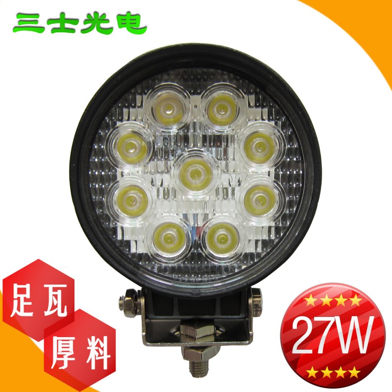 led車燈 工作燈 27W 60度泛光 越野車燈 拖拉機燈 防水 直流DC批發・進口・工廠・代買・代購