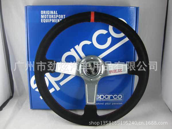 Sparco真皮方向盤 賽車方向盤 14寸競技賽車方向盤 5172絨毛鈦架工廠,批發,進口,代購