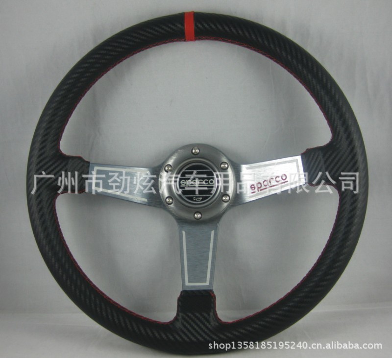 Sparco碳纖方向盤 賽車方向盤  14寸競技賽車方向盤 5172碳纖鈦架工廠,批發,進口,代購