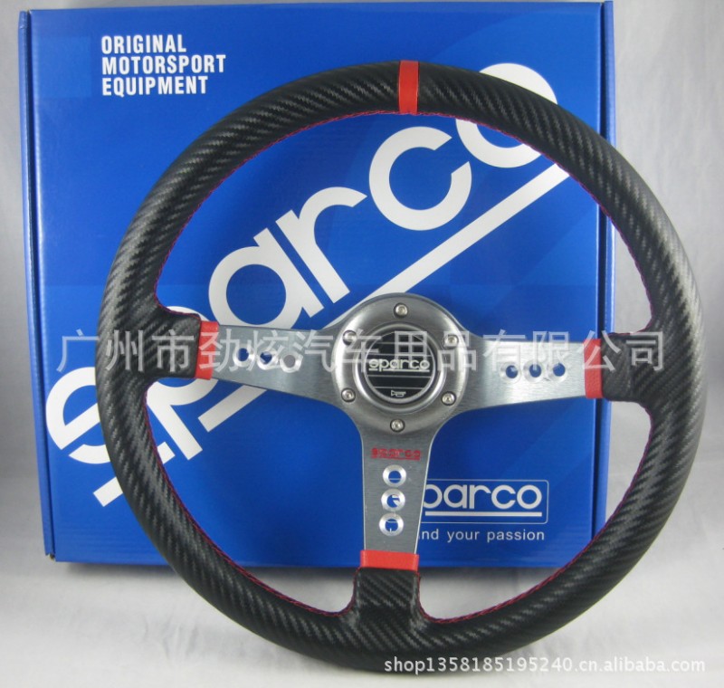 Sparco碳纖方向盤 賽車方向盤  14寸競技賽車方向盤 5171碳纖鈦架工廠,批發,進口,代購