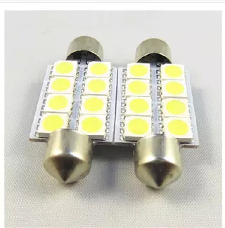 雙尖8SMD41MM-5050車頂閱讀燈LED汽車用品批發工廠,批發,進口,代購