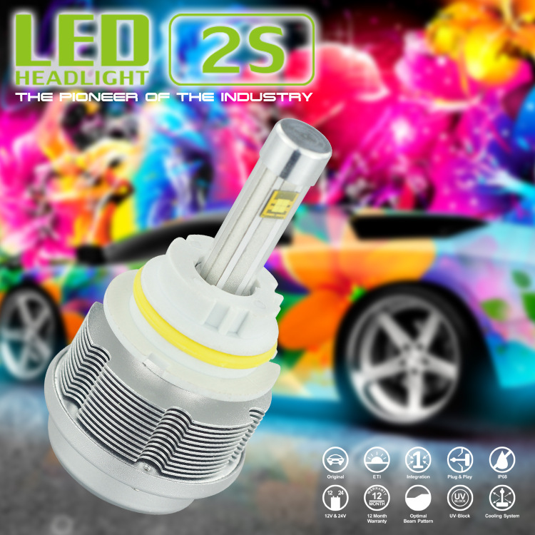 CREE 2S 汽車led大燈9004 9007款 遠近光一體 led汽車前大燈工廠,批發,進口,代購