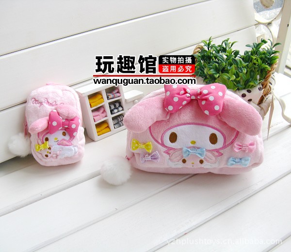 批發my melody 美樂蒂粉可愛水玉蝴蝶結化妝包 手機包 零錢包工廠,批發,進口,代購