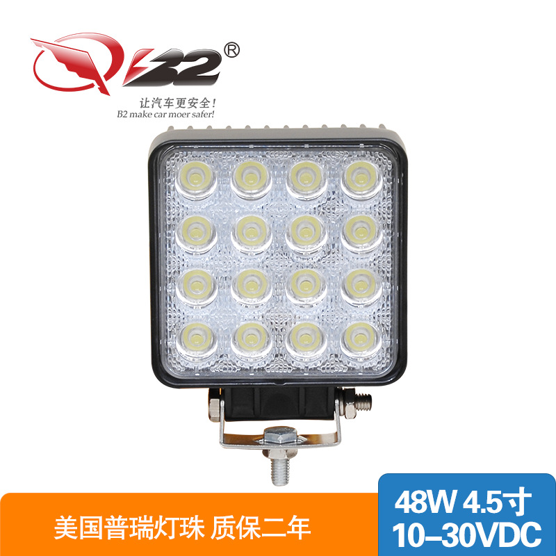 廠傢直銷 led工作燈 LED工程車燈 卡車燈 越野車燈48W led汽車燈工廠,批發,進口,代購