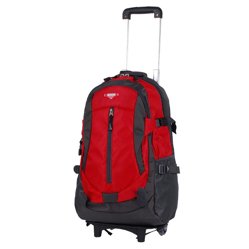 2015年新款多功能旅行背包拉桿背包潮牛津佈大容量行李包拉桿書包工廠,批發,進口,代購