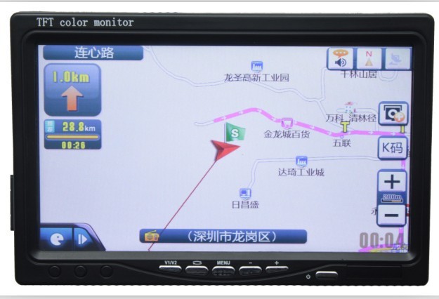 超薄高清車載顯示器 行車記錄機 倒車雷達 高清夜視鏡車載批發・進口・工廠・代買・代購