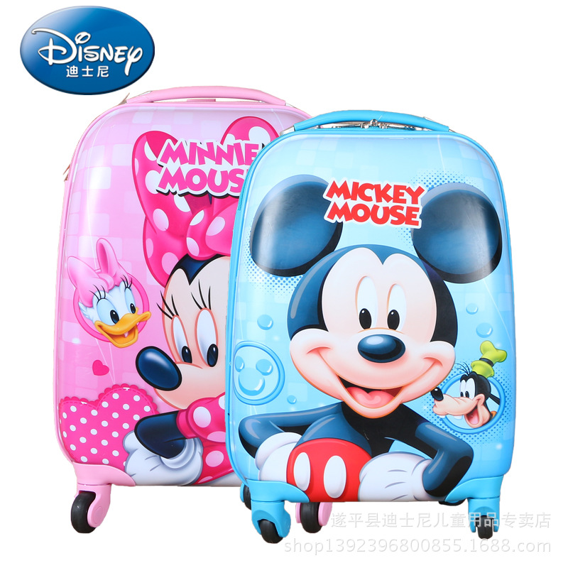 迪士尼正品可愛卡通兒童萬向輪拉桿箱兒童旅行箱18寸男女生行李箱工廠,批發,進口,代購