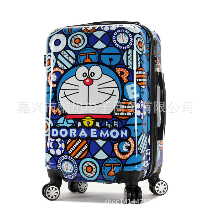 哆啦a夢拉桿箱萬向輪行李箱叮當貓旅行箱機器貓卡通箱子工廠,批發,進口,代購
