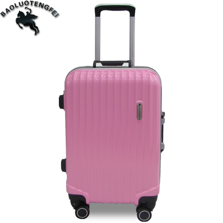 行李箱包20寸豎條拉桿箱萬向輪純色旅行箱8008款廠傢直銷工廠,批發,進口,代購