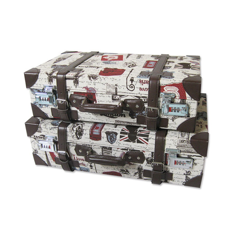 廠傢直銷 復古手提行李箱 套裝密碼箱 包裝盒定製批發・進口・工廠・代買・代購