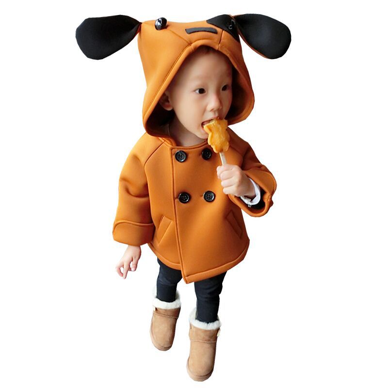 童裝韓國代購2015秋冬款兒童外套加厚太空棉男女寶寶大衣雙排扣工廠,批發,進口,代購