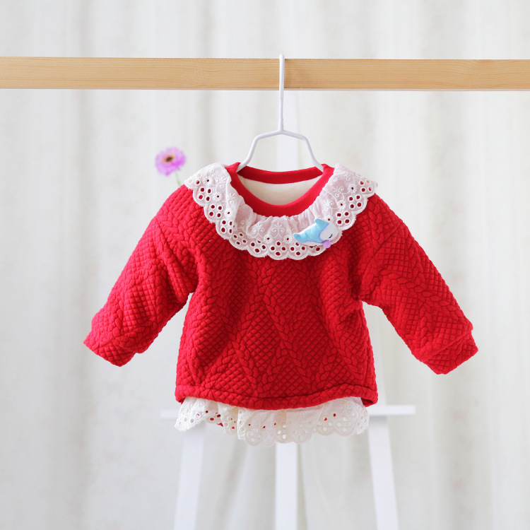 idea2015冬款新款韓版童裝童棉衣嬰幼兒女童打底衣兒童T恤衫w333工廠,批發,進口,代購