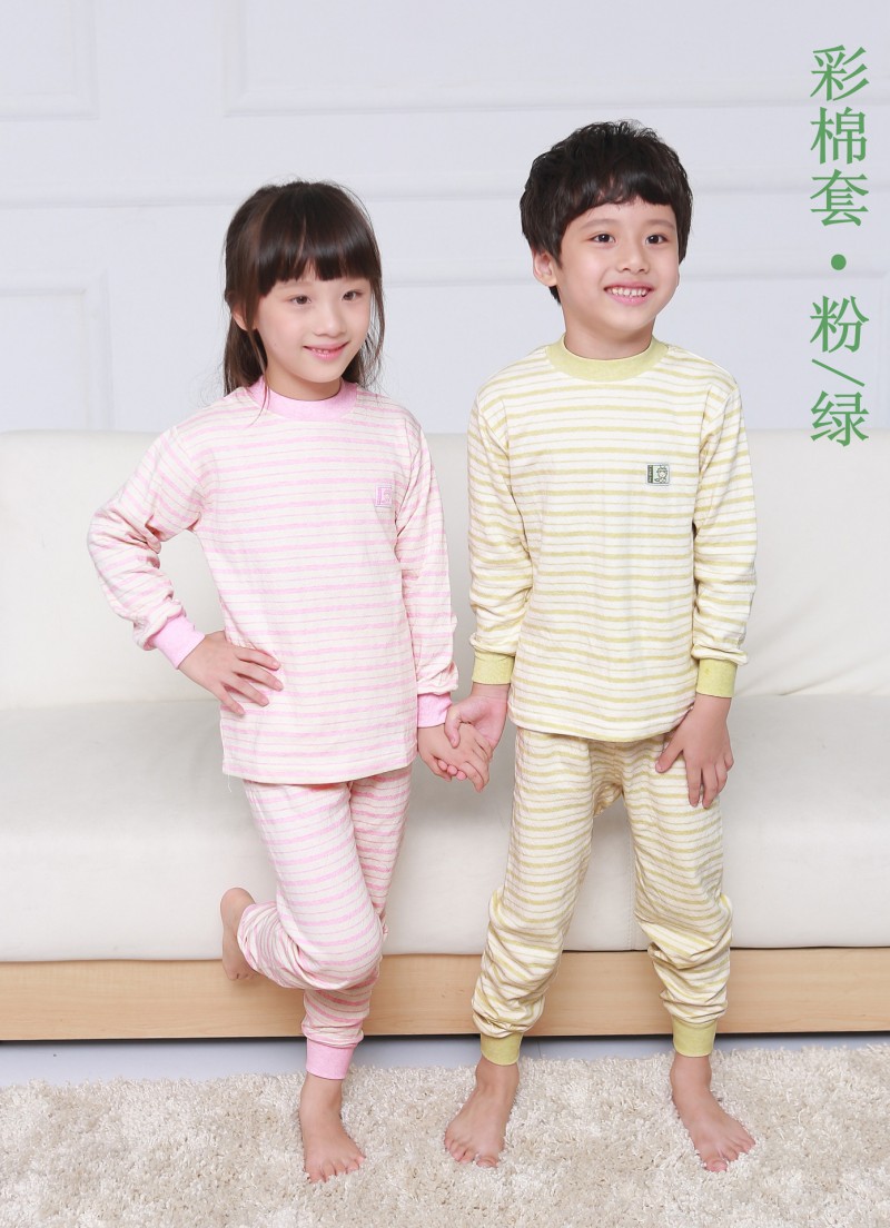 廠傢直銷小青龍兒童 彩棉 內衣套裝 (不加厚) 45-95碼10套起批工廠,批發,進口,代購