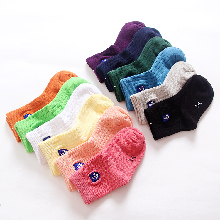 2015秋冬新款精梳棉兒童襪子批發 韓國可愛刺繡兒童襪 寶寶襪子工廠,批發,進口,代購