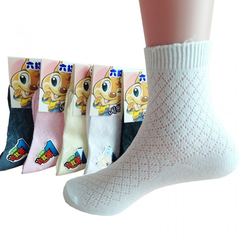 滿包郵  可挑色 獨立包裝 正品六指鼠網眼襪 純棉兒童襪 夏款工廠,批發,進口,代購