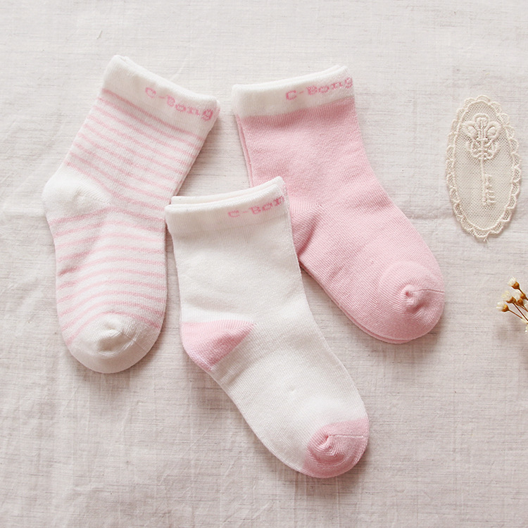 秋冬新款松口寶寶襪子批發 精梳棉手工對目縫頭兒童襪子 三雙包工廠,批發,進口,代購