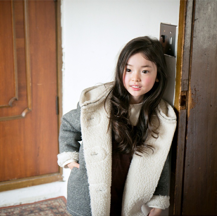 韓國最新款冬季外套女童棉衣親子裝工廠,批發,進口,代購